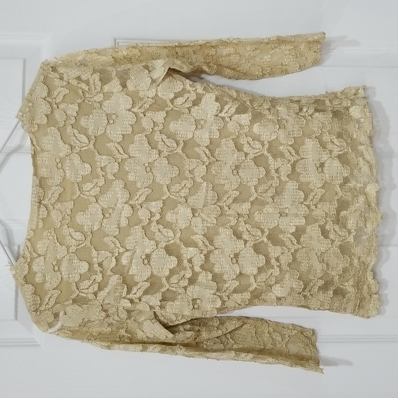 Pursuits Ltd. Lace Overlaid Blouse - Picture 6 of 7